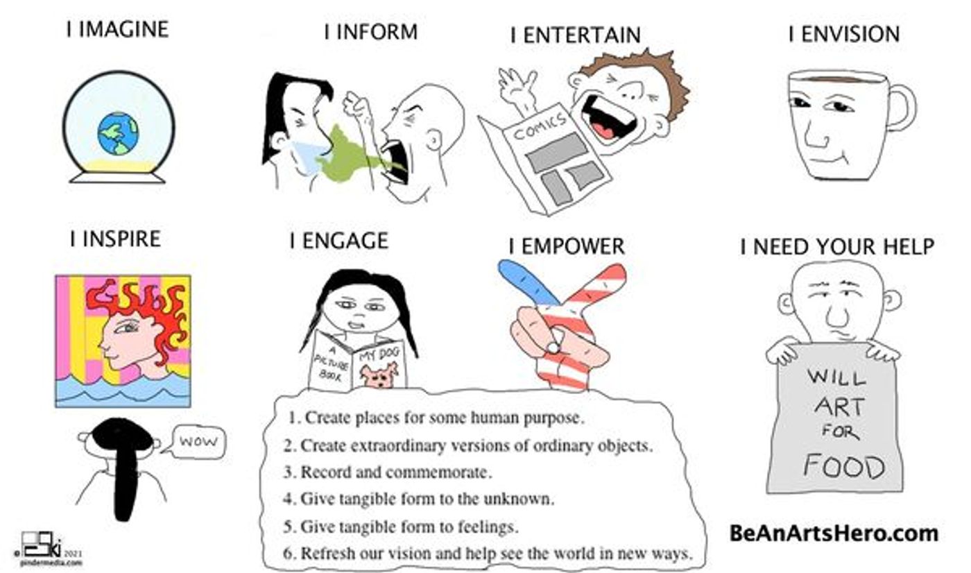 Check Out Political Cartoons From Be An #ArtsHero & Counterpoint's '100 Days of Art & Activism' Partnership  Image