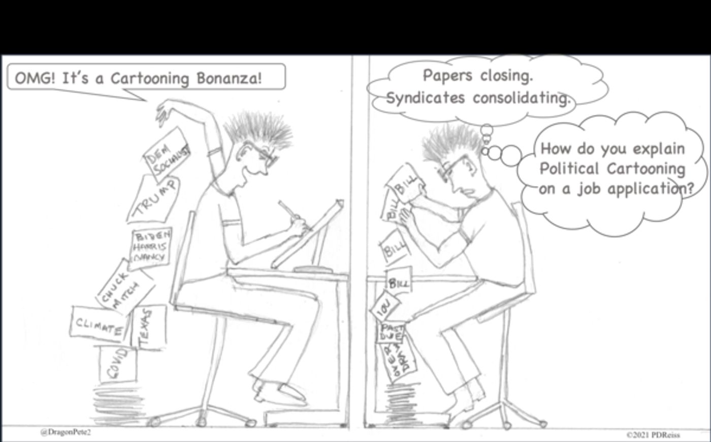 Check Out Political Cartoons From Be An #ArtsHero & Counterpoint's '100 Days of Art & Activism' Partnership  Image