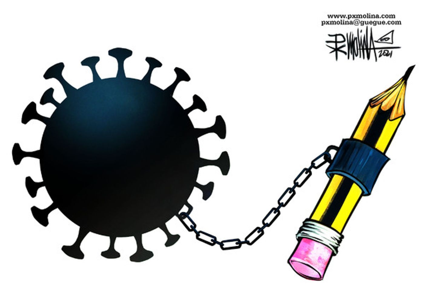 Check Out Political Cartoons From Be An #ArtsHero & Counterpoint's '100 Days of Art & Activism' Partnership  Image