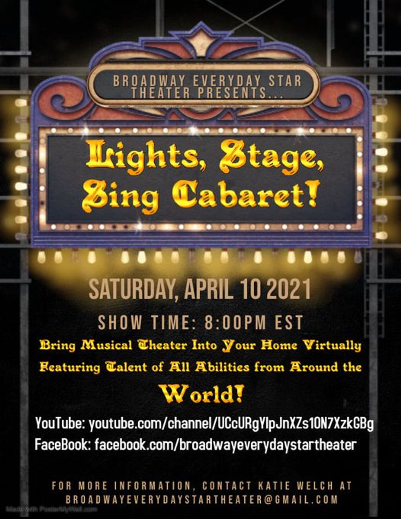 BWW Previews: ALL AGES AND ABILITIES SHOWCASED IN LIGHTS, STAGE, SING CABARET! Virtually at Broadway Everyday Star Theater  Image
