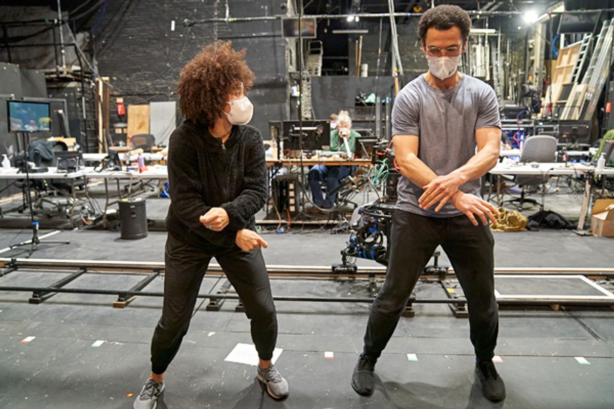 Aretha Ayeh and Jamael Westman  at 