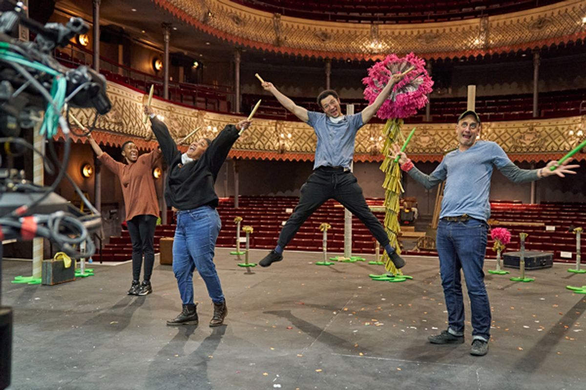 The Cast at Go Inside Rehearsals for The Old Vic: In Camera's THE LORAX