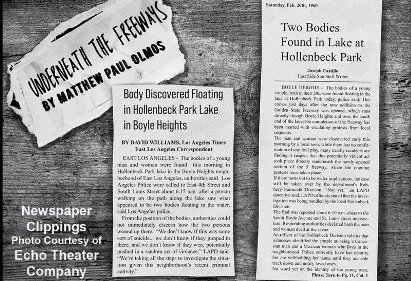 Interview: Playwright Matthew Paul Olmos UNDERNEATH & All Around LOS ANGELES  Image