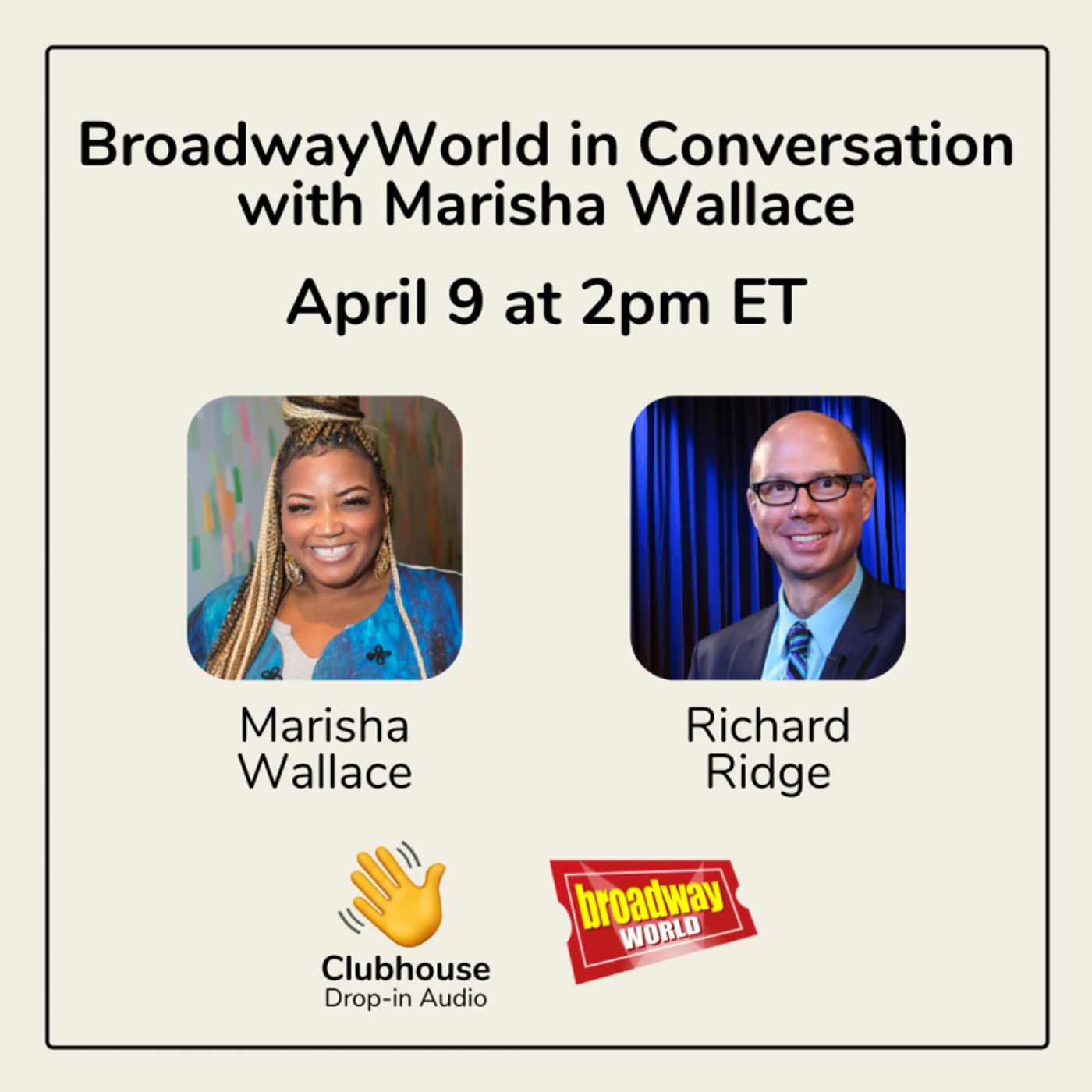 LISTEN: Richard Ridge Will Chat with Marisha Wallace on Clubhouse- Live at 2pm!  Image