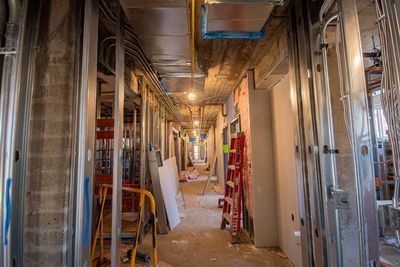 Construction at The Muny's administrative building Photo