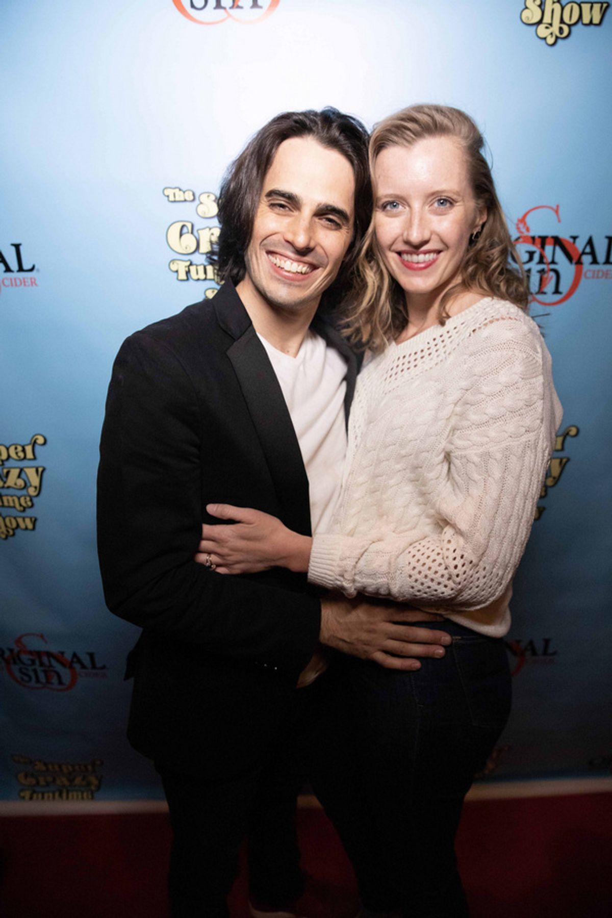 Anthony Giordano and Jessica Harless at THE SUPER CRAZY FUNTIME SHOW Opens Off-Broadway