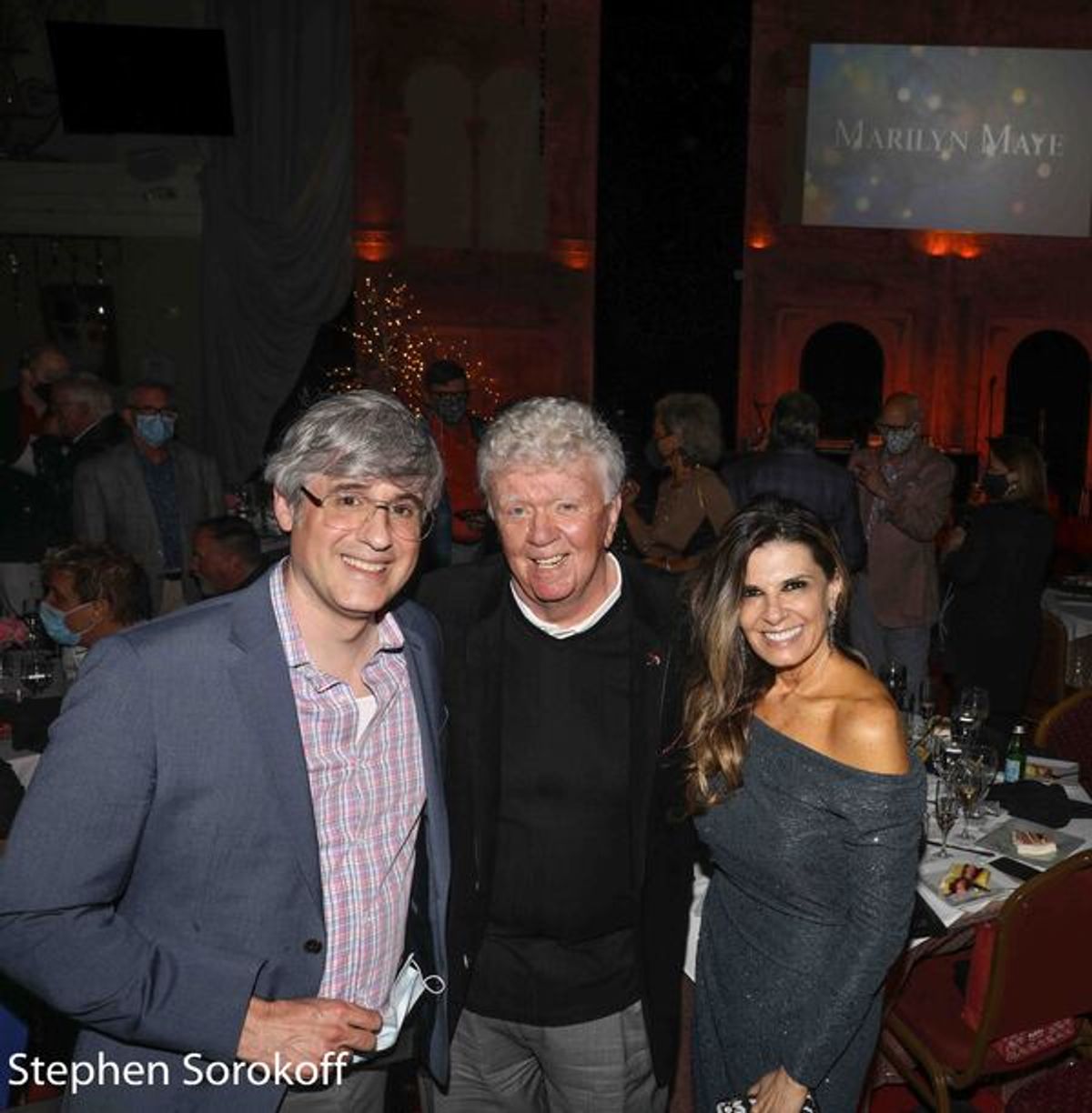 Mo Rocca, Dick Robinson, Angela Manfredi at 