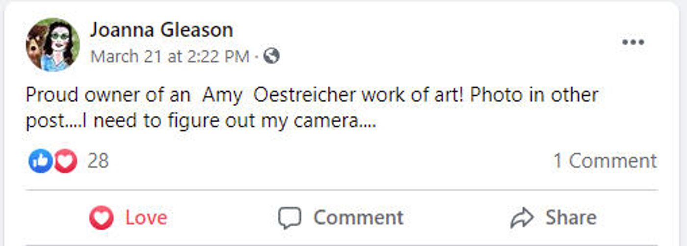 Feature: Remembering Amy Oestreicher - A Woman of Substance and An Artist With A Mission  Image