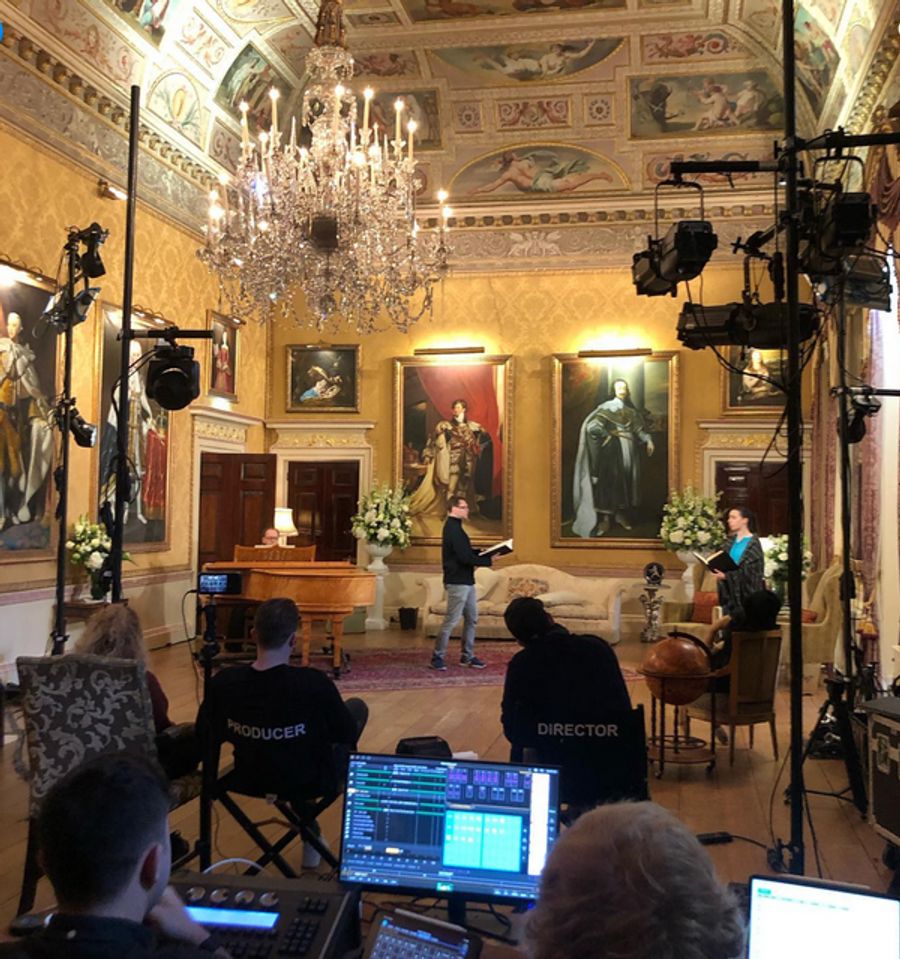 Photo Flash: THE SORROWS OF SATAN Films In Historic Brockett Hall Image