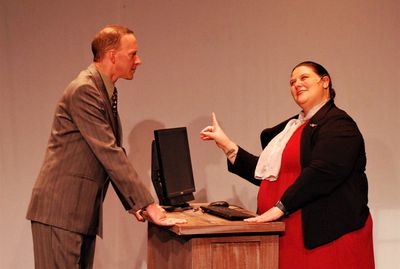 Robert Webster Jr. (Man) and Nickie Cornett (Clerk) Photo