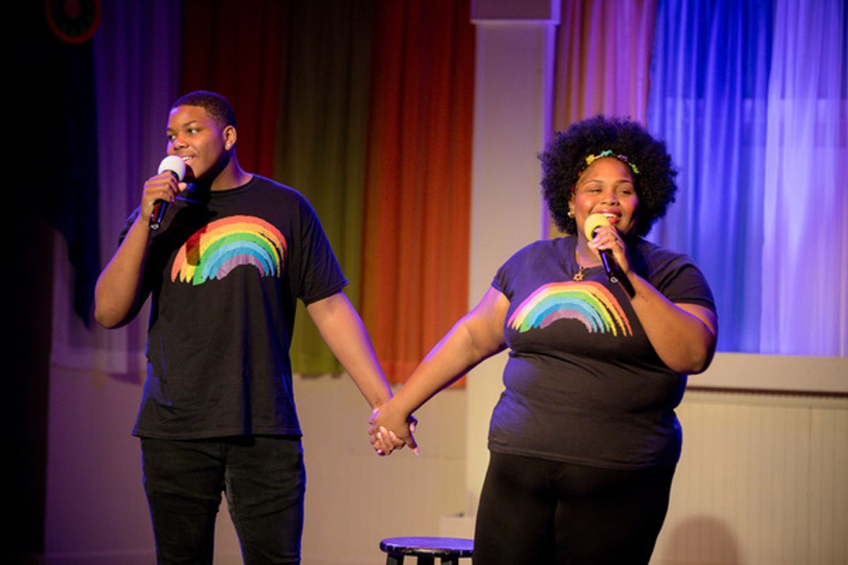 Siblings Avir Johnson and Ariel Bracey sing the duet, You and Me Against the World.    Photo credit: Cute E''s Photography at First Look at SONGS FOR A NEW DAY, A Musical Cabaret At Little Theatre Of Virginia Beach