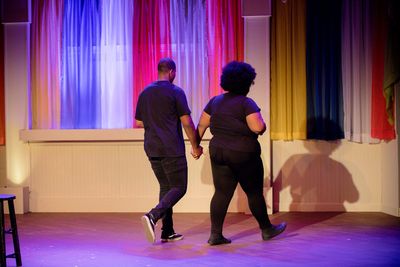 Avir Johnson and Ariel Bracey in SONGS FOR A NEW DAY at Little Theatre of Virginia Be Photo