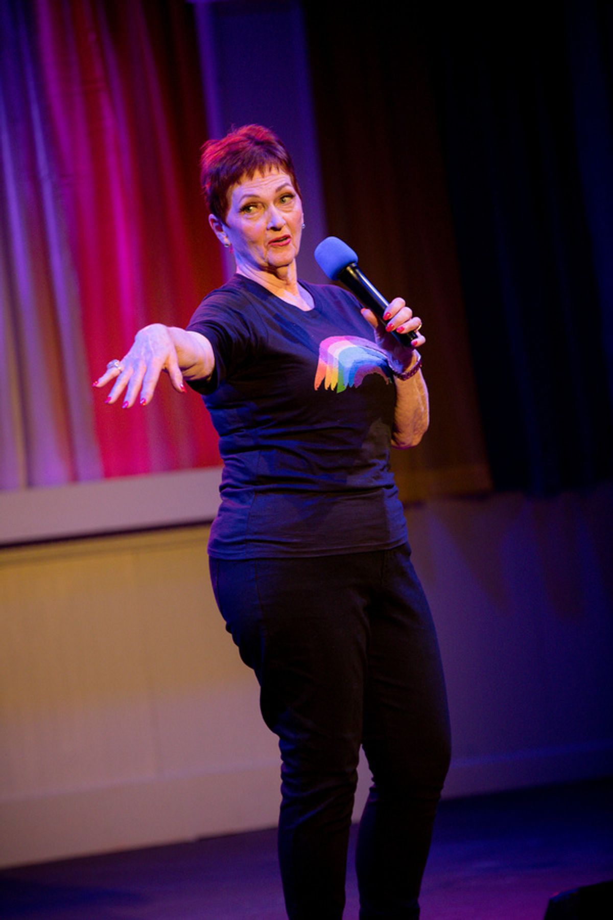 Karen Buchheim sings I''m Still Here in SONGS FOR A NEW DAY at Little Theatre of Virginia Beach. Showing in-person following COVID-19 safety measures, now through May 2. Get tickets at ltvb.com.    Pho at First Look at SONGS FOR A NEW DAY, A Musical Cabaret At Little Theatre Of Virginia Beach