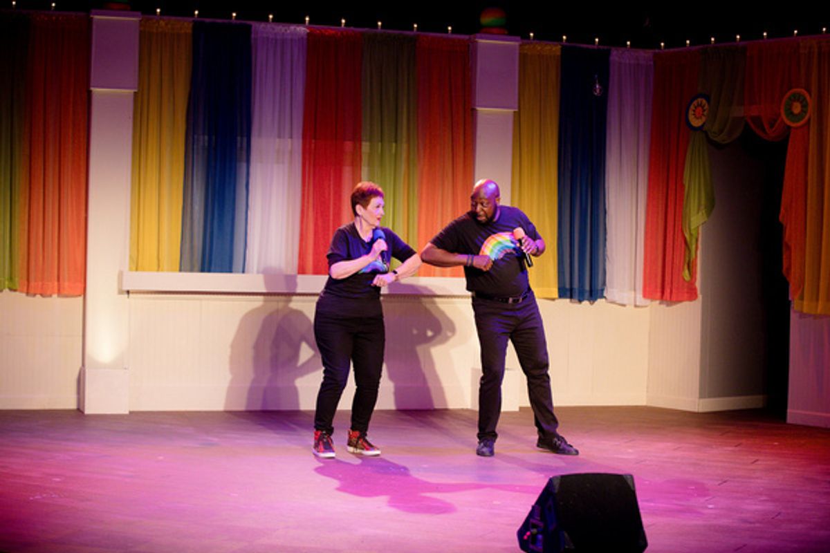 Karen Buchheim and A. Michael Singleton sing Friendship in SONGS FOR A NEW DAY at Little Theatre of Virginia Beach. Showing in-person following COVID-19 safety measures, now through May 2. Get tickets at First Look at SONGS FOR A NEW DAY, A Musical Cabaret At Little Theatre Of Virginia Beach