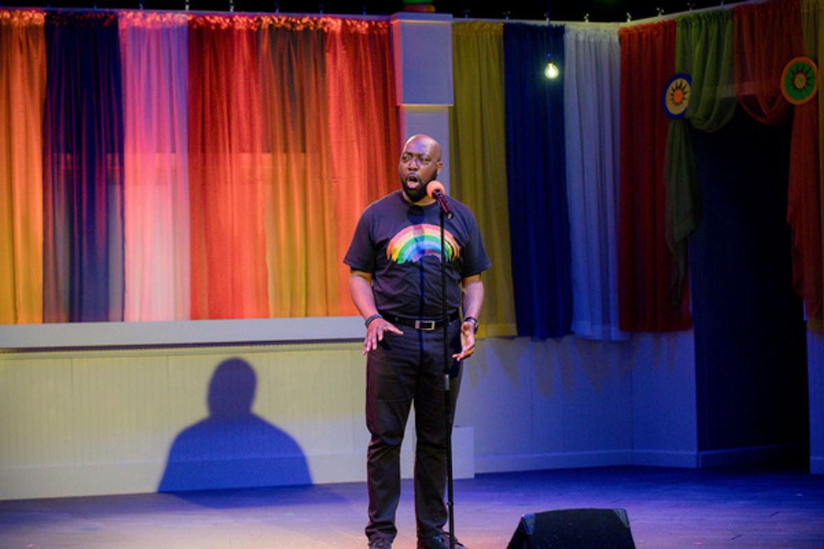 A. Michael Singleton sings You''ll Never Walk Alone in SONGS FOR A NEW DAY at Little Theatre of Virginia Beach. Showing in-person following COVID-19 safety measures, now through May 2. Get tickets at l at First Look at SONGS FOR A NEW DAY, A Musical Cabaret At Little Theatre Of Virginia Beach