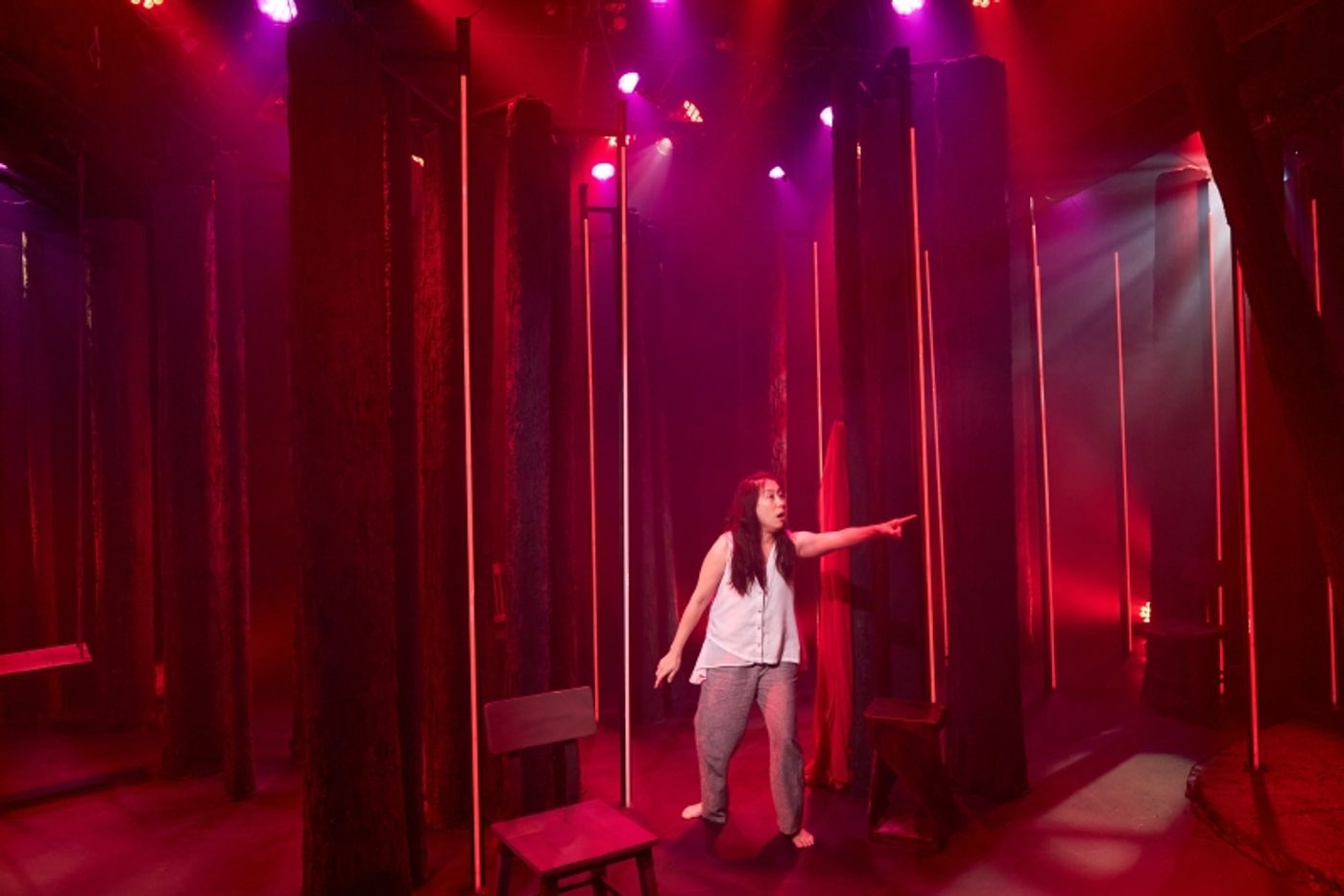 Sue Jin Song in Constellation Theatre Company's production of Children of Medea. Photo credit: DJ Corey Photography