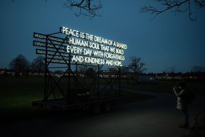Peace Poem by Robert Montgomery Photo