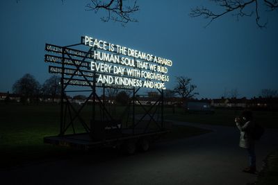 Peace Poem by Robert Montgomery Photo
