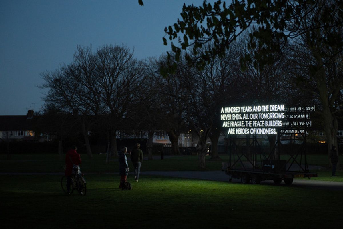 Peace Poem by Robert Montgomery at 