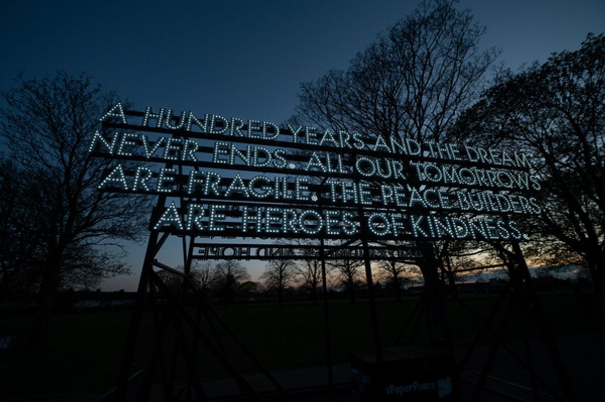 Peace Poem by Robert Montgomery at 