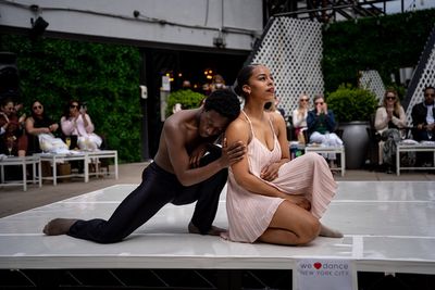 Ailey II artists Amar Smalls and Maggy van den Heuvel perform their own choreography, Photo