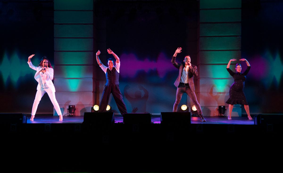 Ana Isabelle, Junior Cervilla, Justin Gregory Lopez and Guadalupe Garcia in Ana Isabelle & Friends in Concert " Stand Back, Sarasota!
 at 