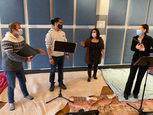Adam Goldstein, Ulises Acosta, Christina Ramirez and Katherine Condit-Ladd Photo