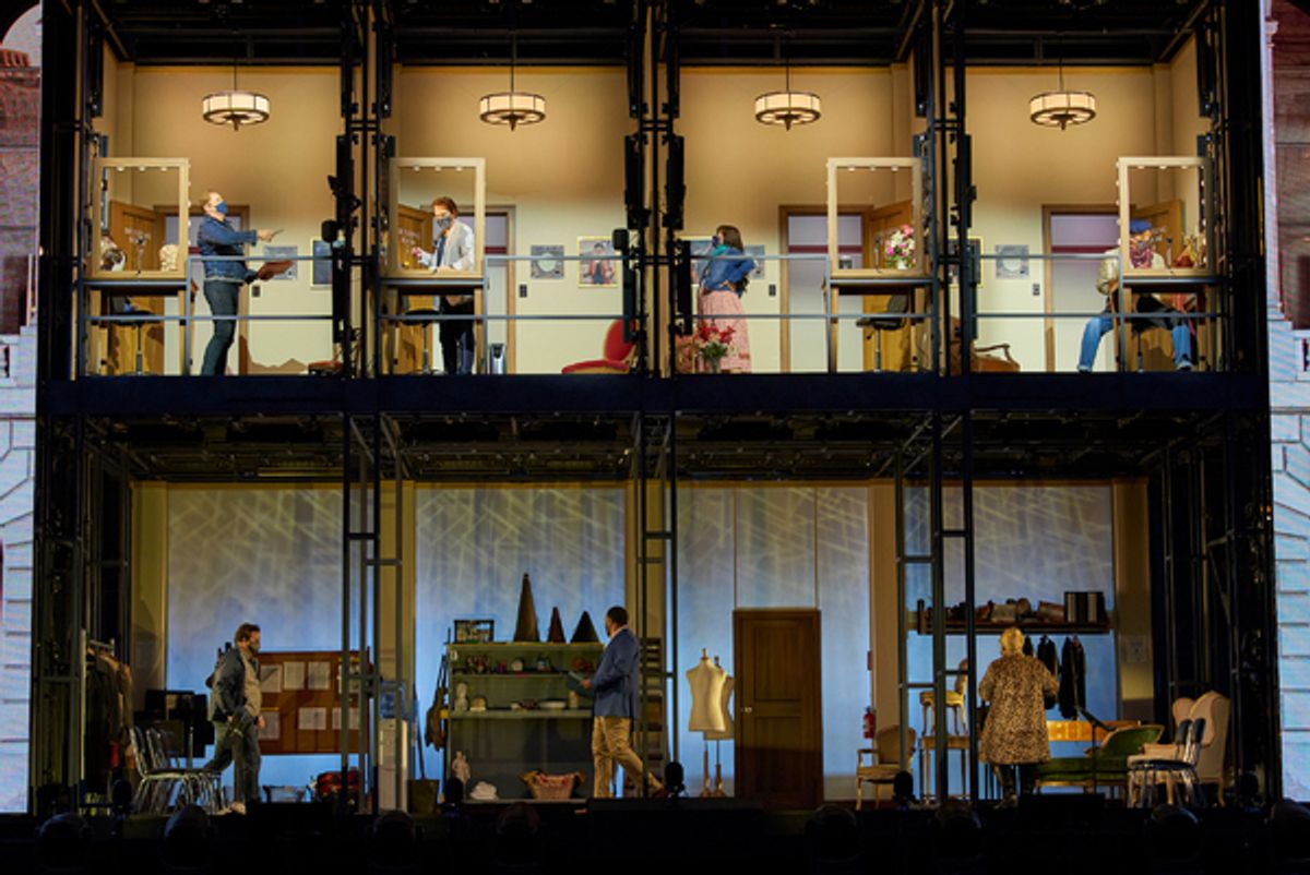 The San Francisco Opera final dress rehearsal of “Barber of Seville” at the Marin Center on Wednesday evening, April 21, 2021. at First Look at THE BARBER OF SEVILLE at San Francisco Opera