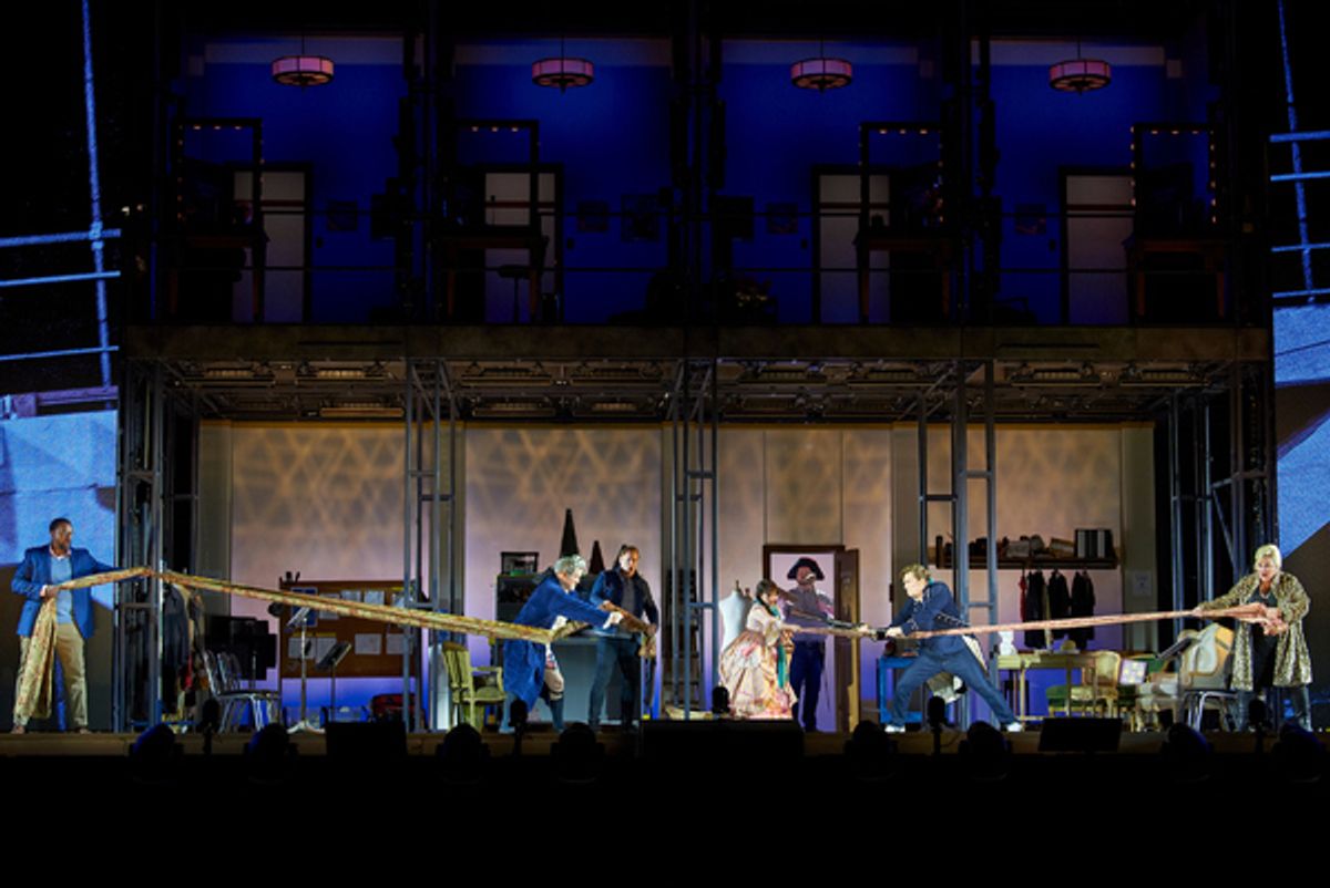 The San Francisco Opera final dress rehearsal of “Barber of Seville” at the Marin Center on Wednesday evening, April 21, 2021. at First Look at THE BARBER OF SEVILLE at San Francisco Opera