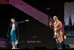 Alek Shrader as Count Almaviva and Philip Skinner @ BroadwayWorld Alek Shrader as Count Almaviva and Philip Skinner Photo