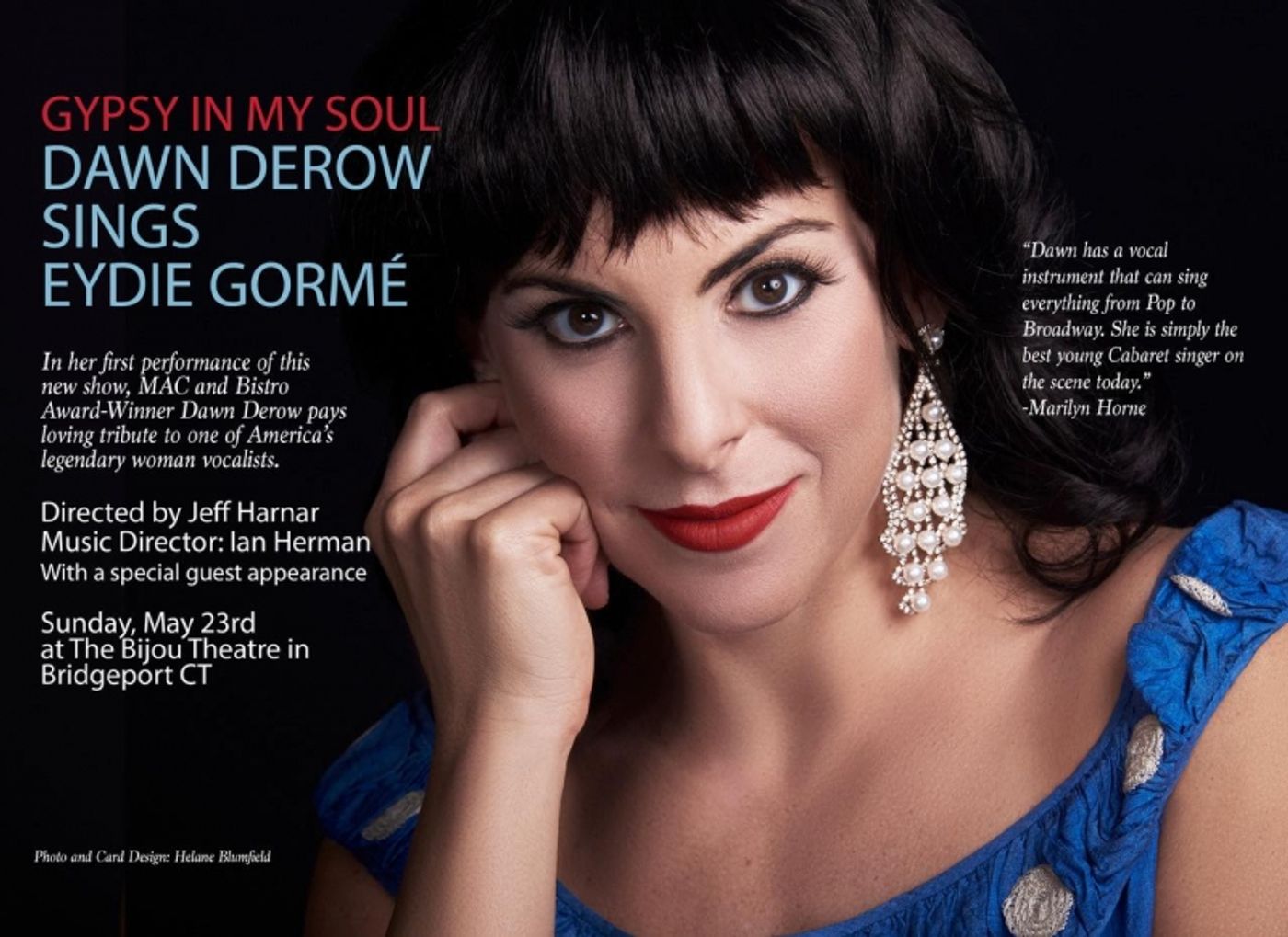 GYPSY IN MY SOUL: DAWN DEROW SINGS EYDIE GORME To Debut May 23rd  Image
