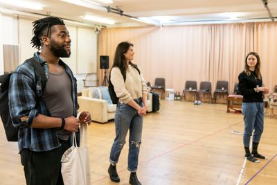 Fehinti Balogun, Gemma Arterton, Lydia Wilson Photo