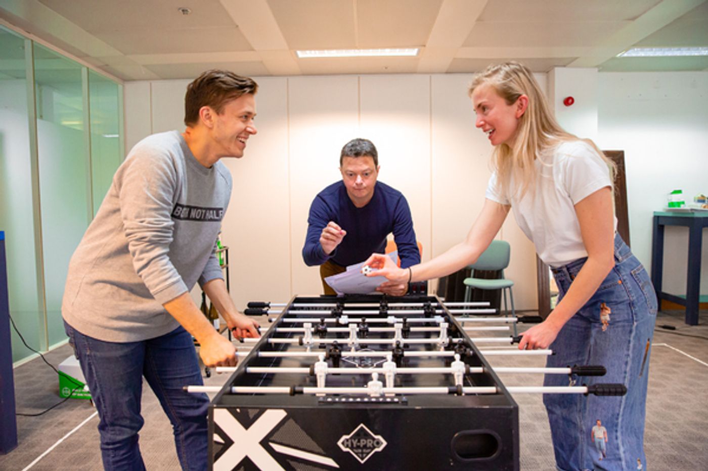 Photo Flash: See Jassa Ahluwalia, Sophie Melville and Greg Germann in Rehearsals for HERDING CATS  Image