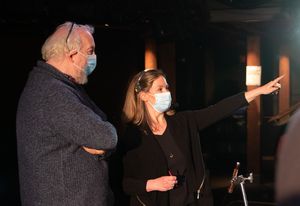 Director Robert Falls and Video Director Christiana Tye  Photo