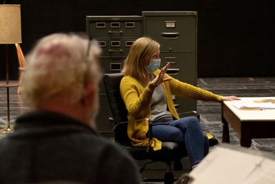 Director Robert Falls and Mary Beth Fisher  Photo