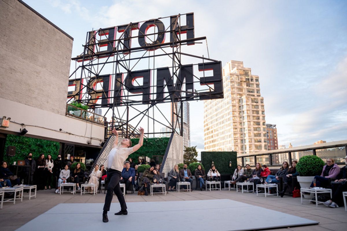 Emmy winning choreographer Joshua Bergasse premiered the world premiere of Begin the Beguine performed by Broadway''s Ryan Steele.     at 