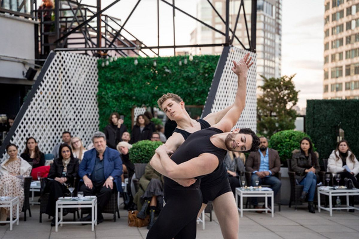 New York City Ballet''s Gilbert Bolden III presented and danced in his male duet It Takes Two alongside Eli Gruska. at IHeartDance NYC Returns with an Ann Reinking Tribute, 3 World Premieres and A Multi Disciplinary Program