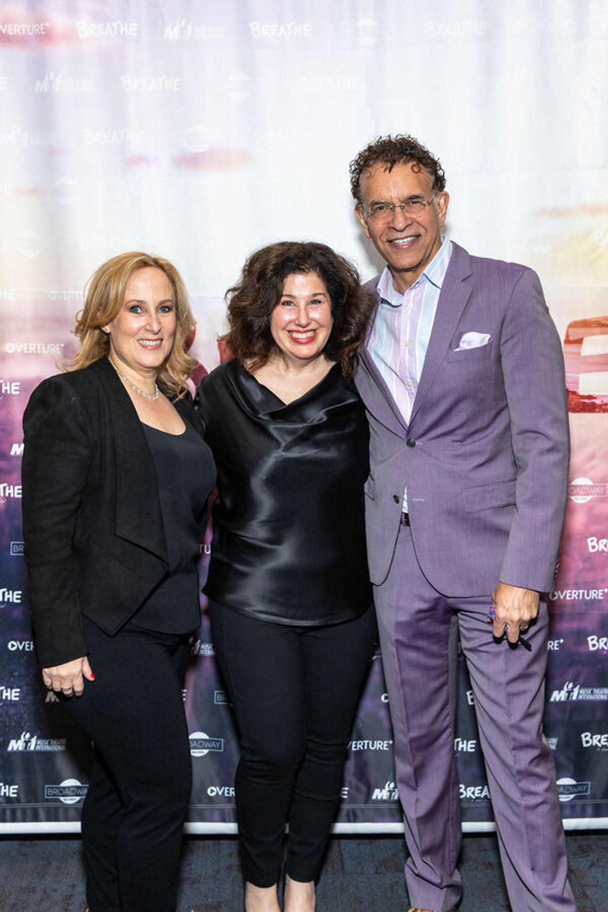 Zina Goldrich, Marcy Heisler and Brian Stokes Mitchell  at 