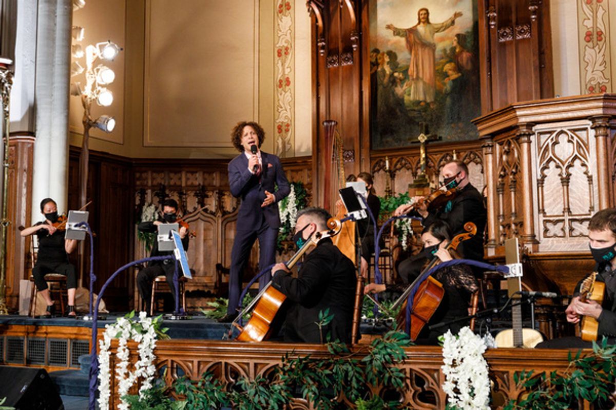 Justin Guarini performs with the American Pops Orchestra at 
