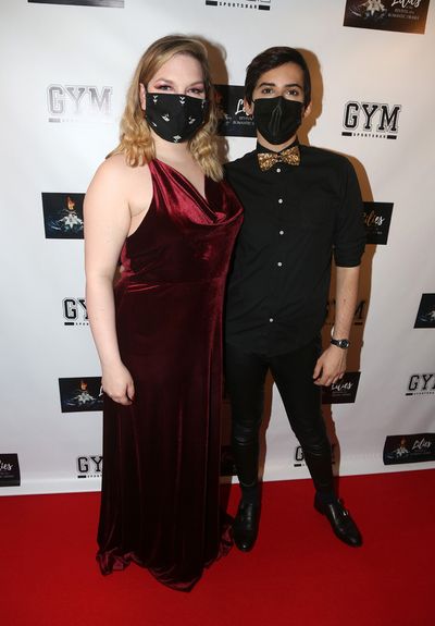 The Drama Company Executive Director Sara Lauren and Director Andrew Benvenuti pose a Photo