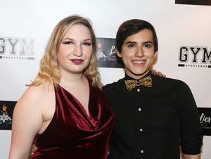 NEW YORK, NEW YORK - MAY 17: The Drama Company Executive Director Sara Lauren and Director Andrew Benvenuti pose at the opening night of the Drama Company play "Lilies" at The Theater Center
on May 17, 2021 in New York City. (Photo by Bruce Glikas/Getty Images) @ BroadwayWorld NEW YORK, NEW YORK - MAY 17: The Drama Company Executive Director Sara Lauren and Di Photo