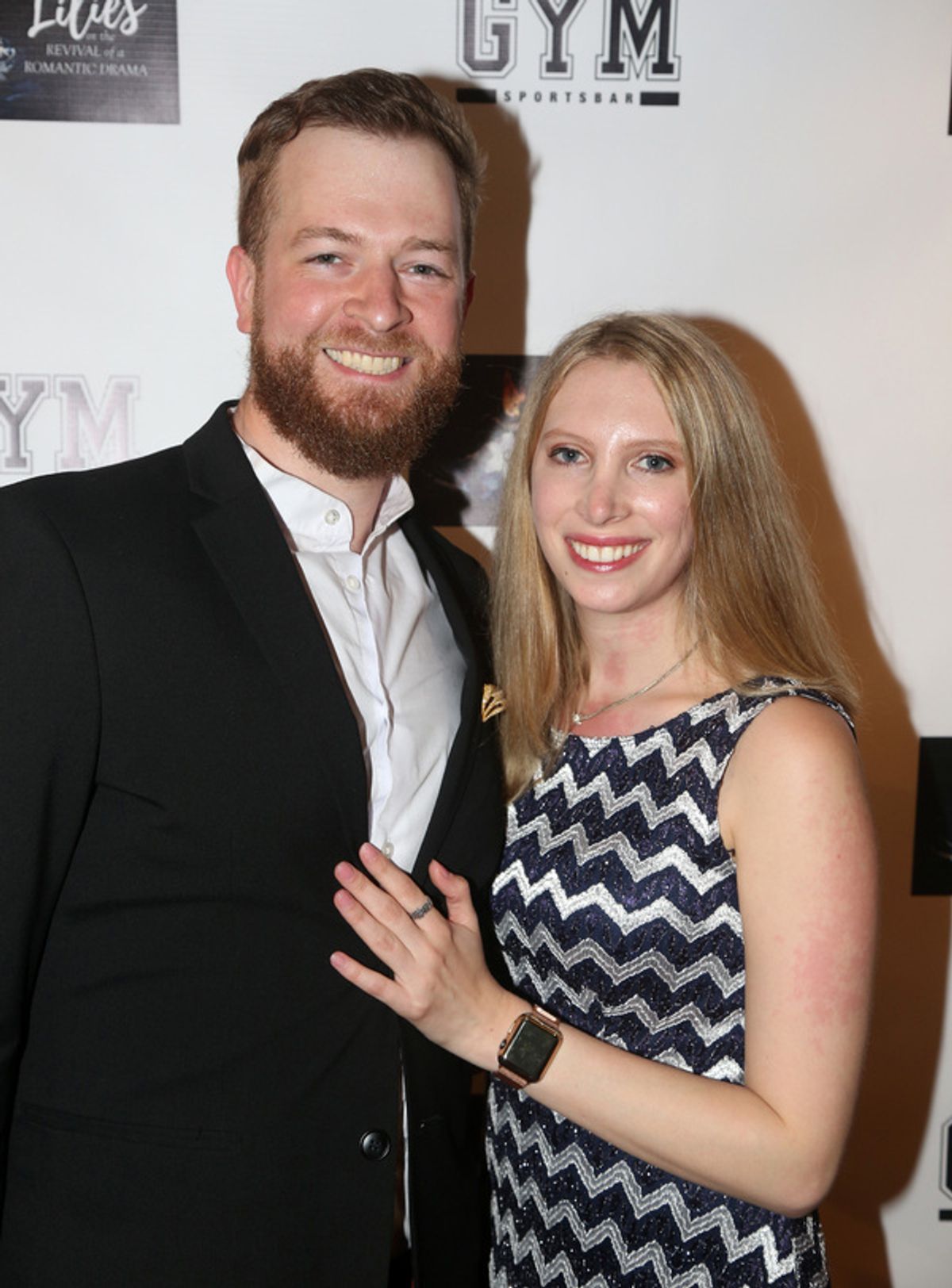 Resident Photographer Andre Daniel Dick and The Drama Company Executive Director/Co-Producer Sara Lauren at Go Inside Opening Night of the Drama Company NYC's LILIES