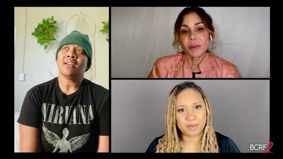 Miriam Dance, Daphne Rubin-Vega and Tracie Thoms at 