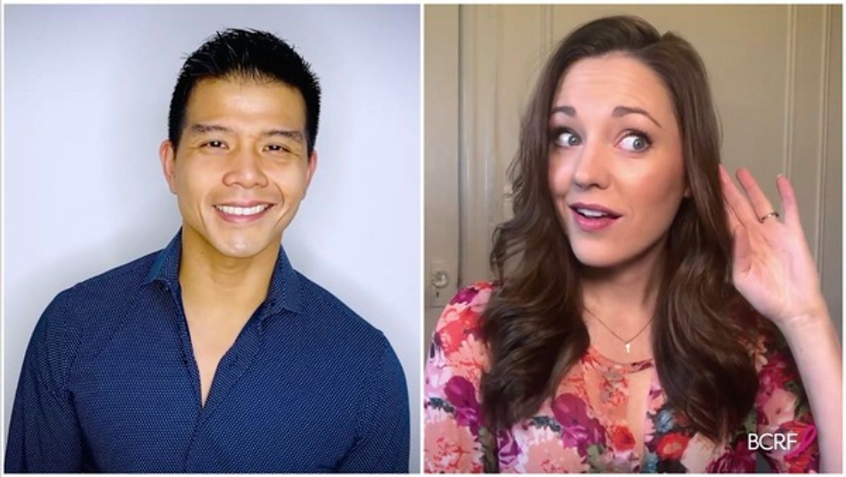 Telly Leung and Laura Osnes at 