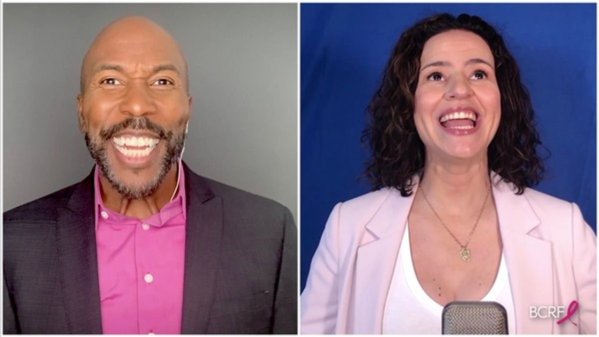 Eric Jordan Young and Mandy Gonzalez  at 