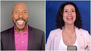 Eric Jordan Young and Mandy Gonzalez  Photo