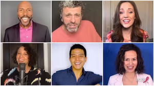 Eric Jordan Young, Bradley Dean, Laura Osnes, Shayna Steele, Telly Leung and Mandy Go Photo