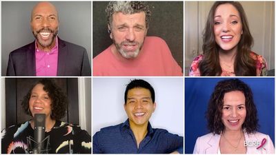 Eric Jordan Young, Bradley Dean, Laura Osnes, Shayna Steele, Telly Leung and Mandy Go Photo