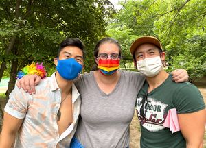 Devin Ilaw, Project Director Dev Bondarin, Hansel Tan. @ BroadwayWorld Devin Ilaw, Project Director Dev Bondarin, Hansel Tan. Photo