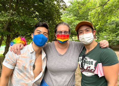 Devin Ilaw, Project Director Dev Bondarin, Hansel Tan. Photo